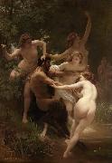 Adolphe William Bouguereau Nymphs and Satyr (mk26) Sweden oil painting reproduction